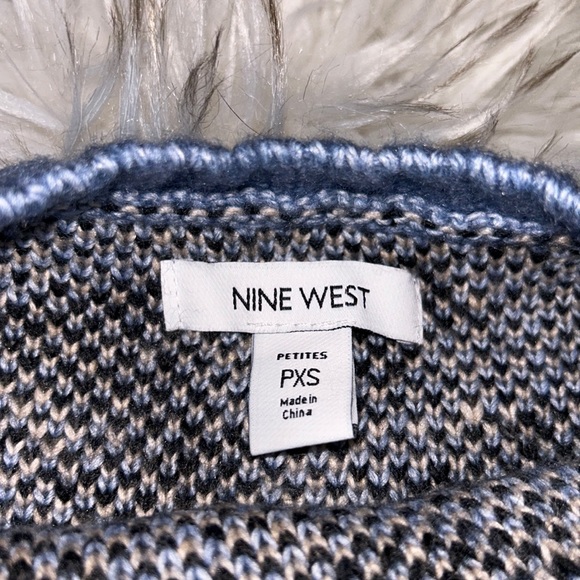 BOGO | Nine West Periwinkle Leopard Sweater - XSP - Picture 3 of 9